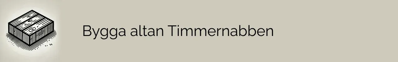 Bygga altan Timmernabben